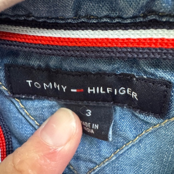 Tommy Hilfiger 3T Girls Long Sleeve Dress with Fitted Waist - Picture 5 of 6